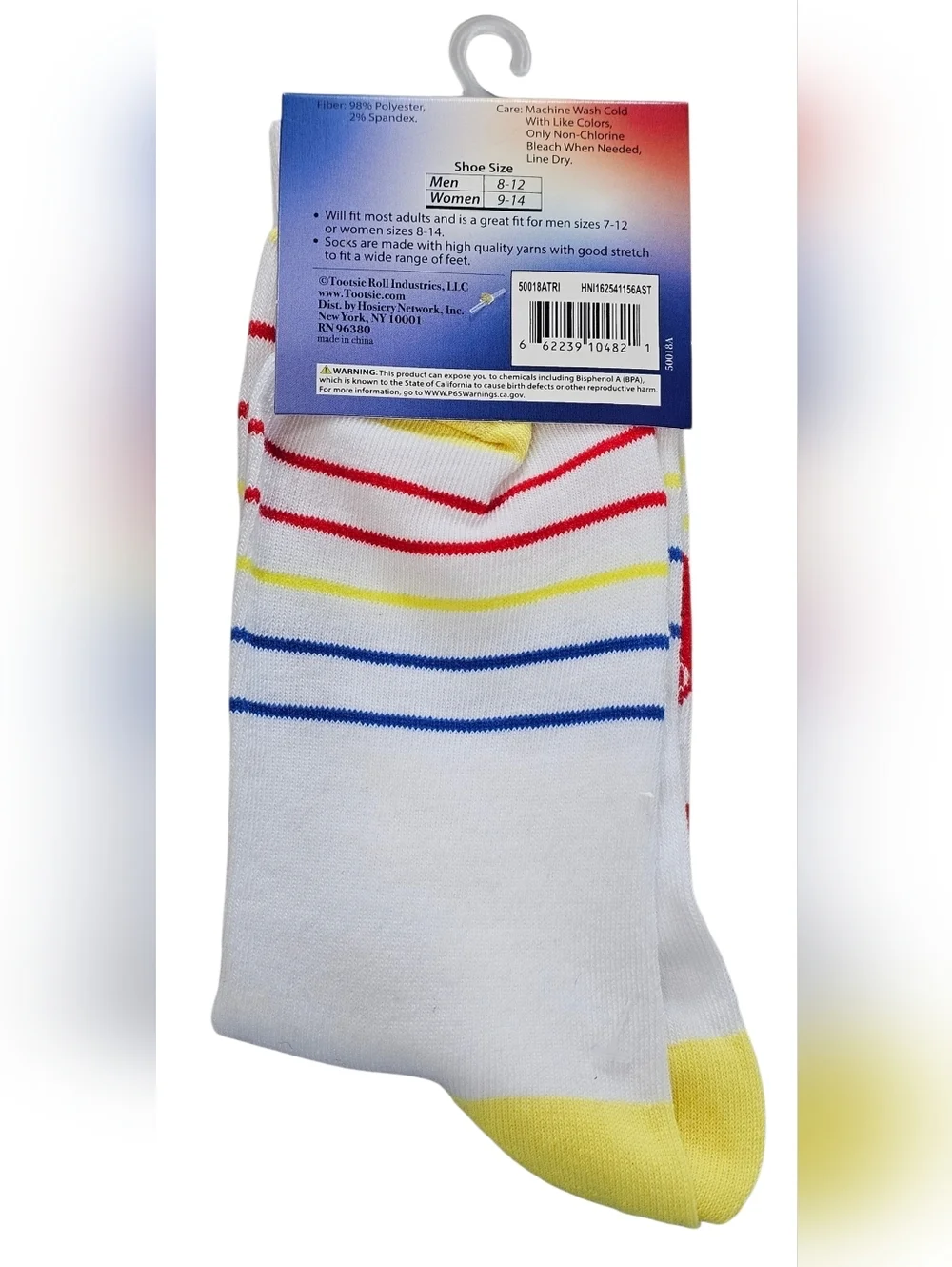 Men's Novelty Socks, Twizzlers And Charms Blow Pops, New